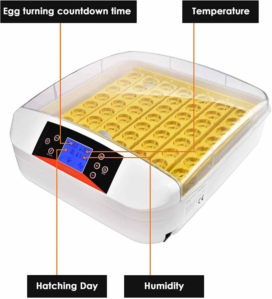 YZ 56S HHD Egg Incubator Fully Automatic 56 Eggs Mini Incubator