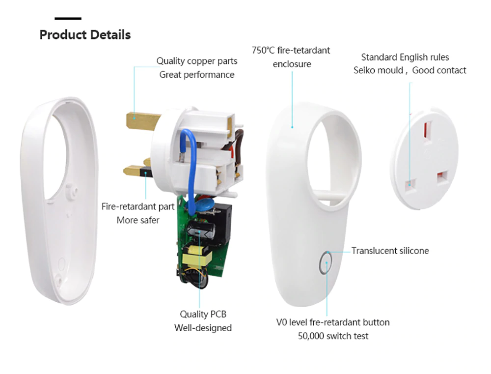 Sonoff S26 WiFi Smart Socket UK Plug Power Sockets Smart Home Switch Work With Alexa Google Assistant IFTTT