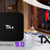 TX6 Allwinner H6 4GB/64GB Android 9.0 4K TV Box with LED Display Dual Band WiFi LAN Bluetooth USB3.0