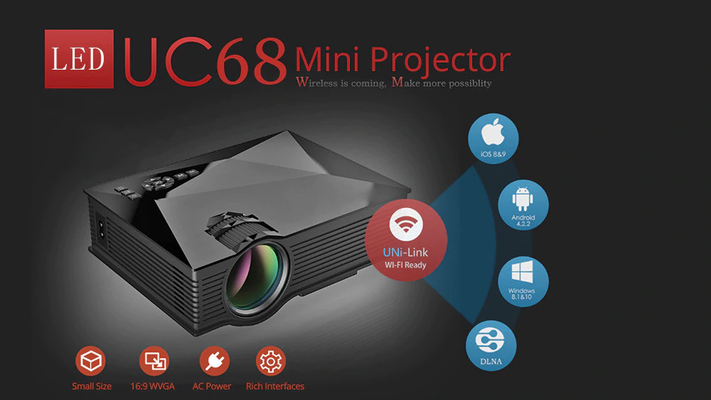 Unic UC68 Home 3D Projector –
