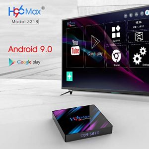 H96 Pro MAX Android 9.0 TV Box 4G 64G Dual Band Wifi 2.4G&5G 4K Blootooth 4.0 Set Top Box USB 3.0 Support 3D Movie buy online for best price in qatar