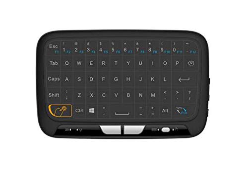 Mini Wireless Keyboard and Mouse Combo Rechargeable Keyboard Remote Control for Android TV Box IPTV Projector Laptop and Smart Backlit Wireless Keyboard with Full Screen Mouse Touchpad PC HTPC 