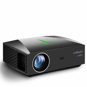 VIVIBRIGHT F40 Native 1080P LED Full HD Home Theater Projector - 4200 Lumens - 300 Display - 150001 Contrast Ratio - HiFi Stereo Speaker with SPDIF - Black