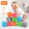 Tumama Kids Baby Tactile Perception Hand Grip Ball Soft Balls Rubber Teethers Educational Ball Toys For Baby