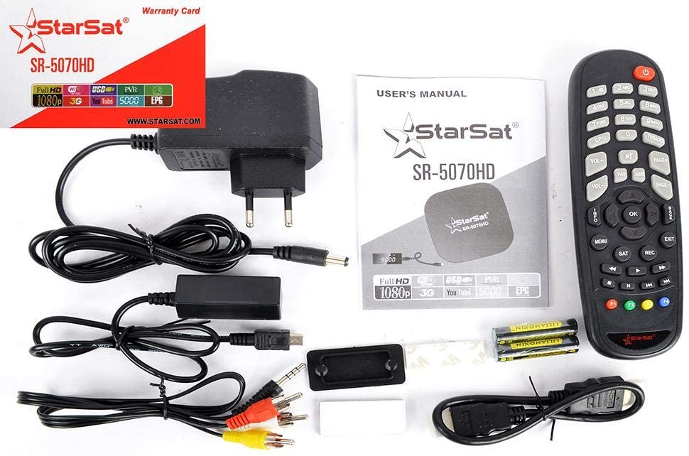 StarSat SR-5070HD, Full HD 1080p, WiFi, 3G, YouTube, USB Supported