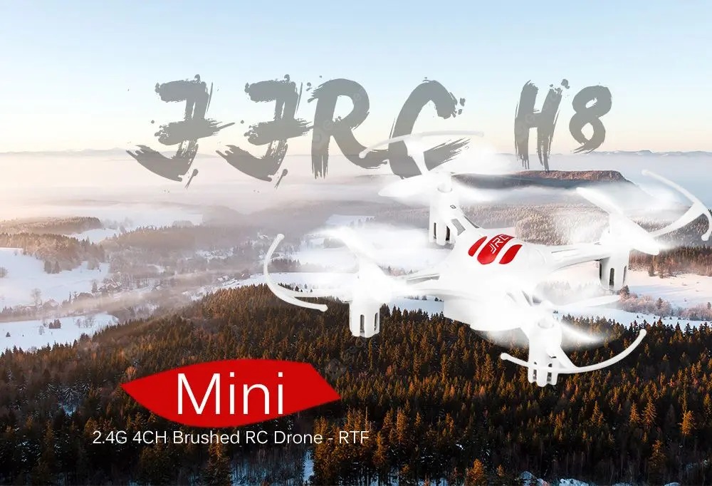 JJRC H8 Mini 4CH 6-Axis Gyro RC Quadcopter RTF Mini Drone Headless Mode 2.4G - Black