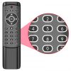 MT1 2.4G Wireless Backlit Gyroscope Voice Control Airmouse IR Learning for Mac OS Windows Android Linux - Black
