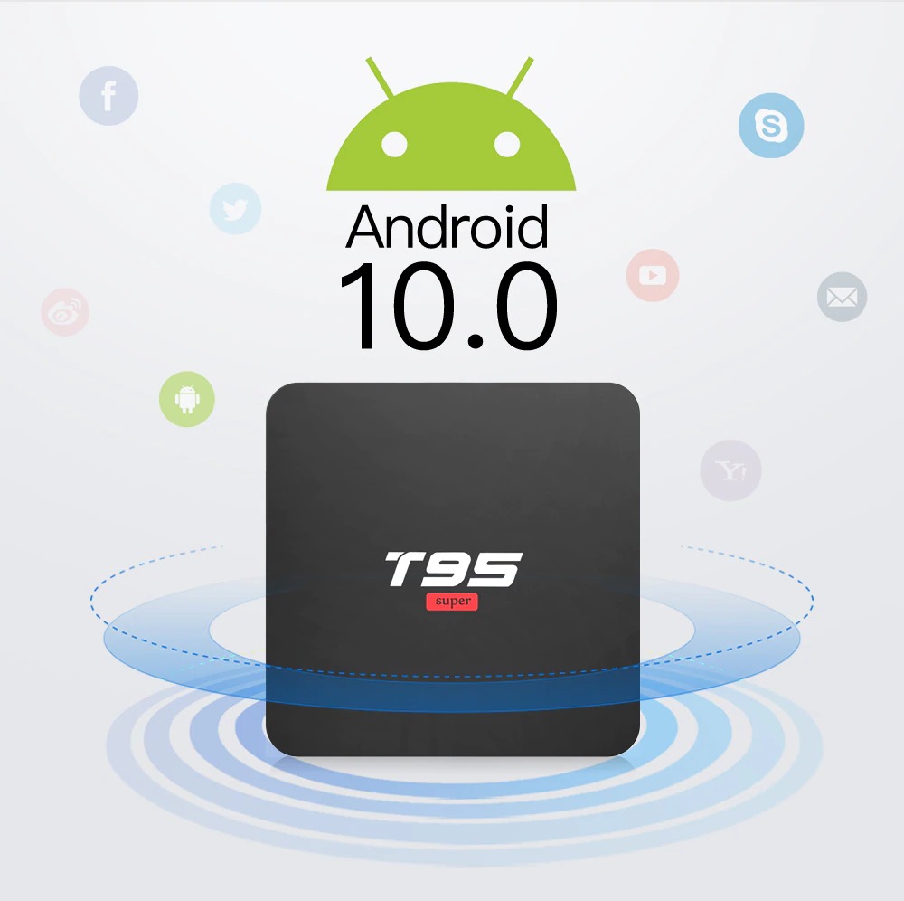 T95 Super Android 10.0 Smart 4K TV Box 2GB 16GB