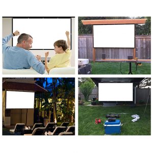 Owlenz 100 inch Simple Projection Screen 169 Portable Foldable Projector Screen