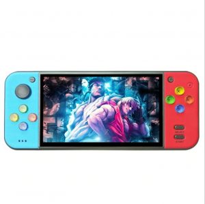 Coolbaby RS11 Portable 5 inch Retro Handheld Game Console Emulator PSP FC game device - Red and Blue
