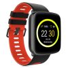 GV68 Smartwatch IP68 Waterproof Bluetooth 4.0 Android iOS Compatible Heart Rate Monitor Remote Camera Pedometer - Black red