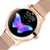KW10 Ladies Smart Watch - Rose Gold Steel Strap - Heart Rate Monitor Step Count Sedentary Reminder IP68