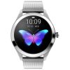 KW10 Ladies Smart Watch - Silver Steel Strap - Heart Rate Monitor Step Count Sedentary Reminder IP68