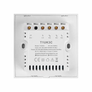 SONOFF T1UK3C TX Smart Wifi White wall touch switch with Smart Home edge 3 Gang works with Alexa IFTTT,Google