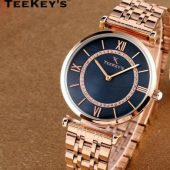 TEEKEYS TK7127B Women Luxury Brand Stainless Steel Watch