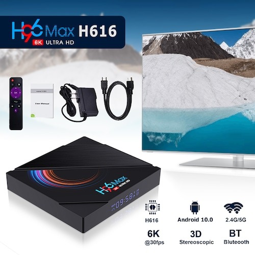 H96 Max H616 Android 10.0 Smart TV Device 2GB 4GB Palestine