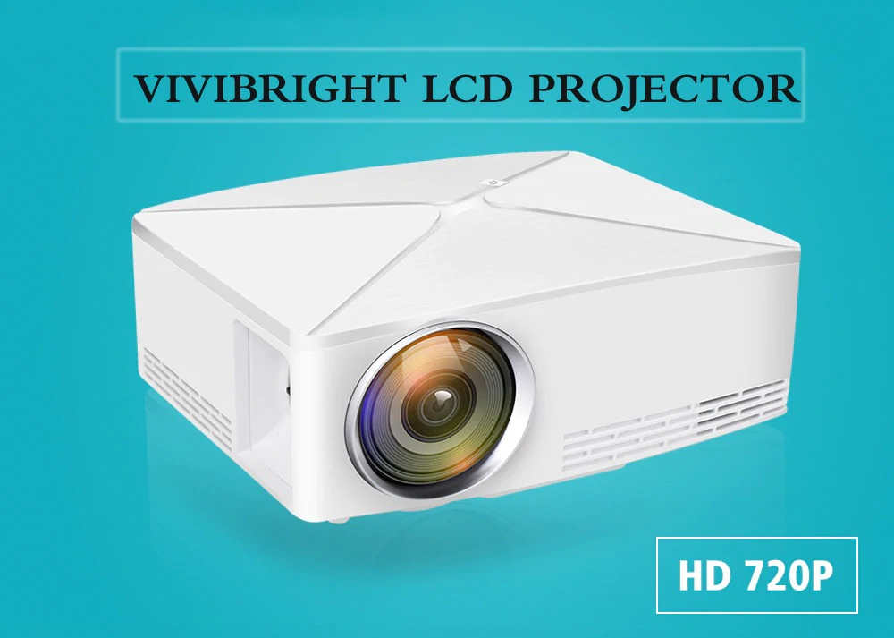 VIVIBRIGHT C80 LCD Home Theater 720p Projector - White