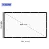 Owlenz 150 inch Simple Projection Screen 16:9 Portable Foldable Projector Screen (Type C)