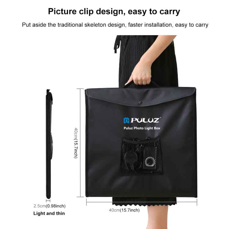 Puluz PU5040 40cm Photo Studio - Photo Shooting Tent Box Kit