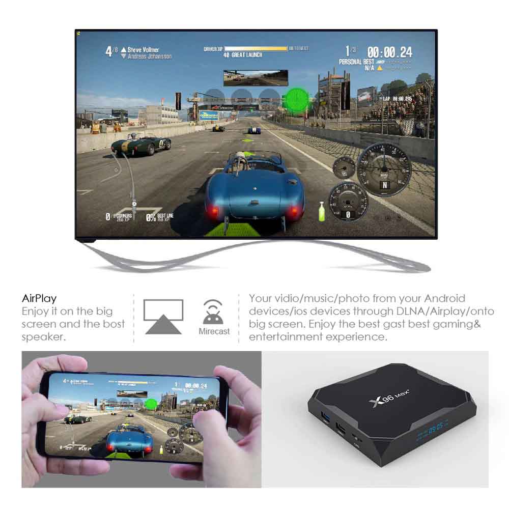 X96 Max Plus Android Smart TV Box 4GB 64GB