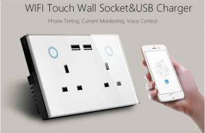 2 WiFi Smart Wall Socket & USB Charger