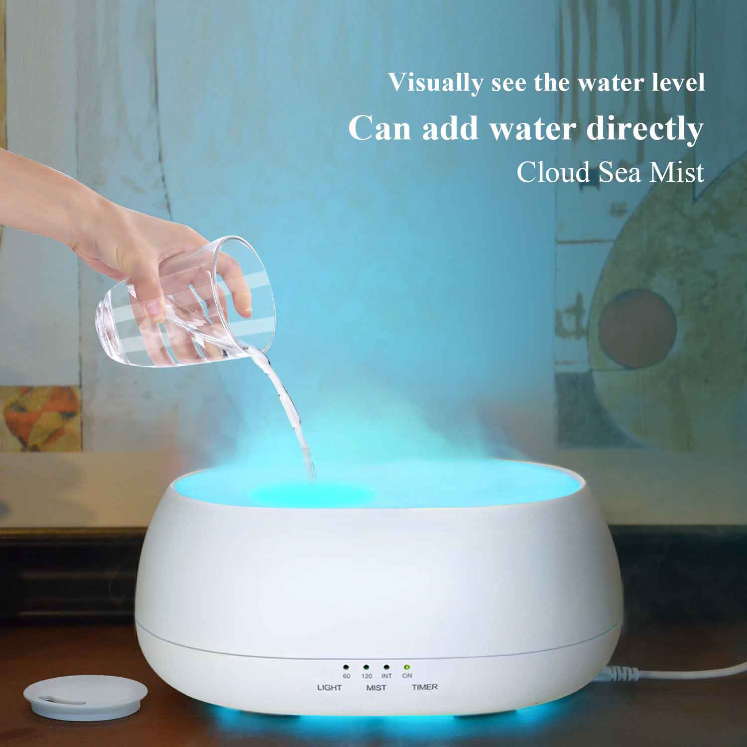 DN-817 Aroma Diffuser Air Humidifier With Remote Control - White