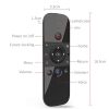 M8 Air Mouse Google Voice Remote Control 2.4G Mini Wireless Keyboard IR Learning Gyro