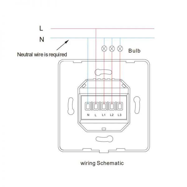 Smart Life Ds-102 Wifi Light Touch Switch 2 Gang Wireless Wall Switch 