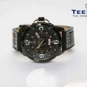 TEEKEYS TK3155 Men Luxury Brand Date Calendar Watch With Leather Belt