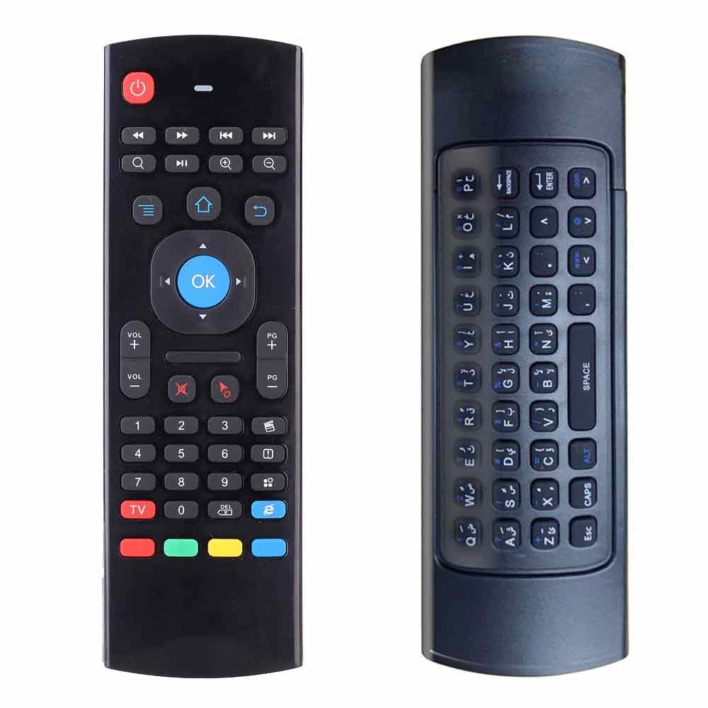 Mx3 Arabic Air Mouse Remote Control - Arabic Mini Keyboard and Voice Function