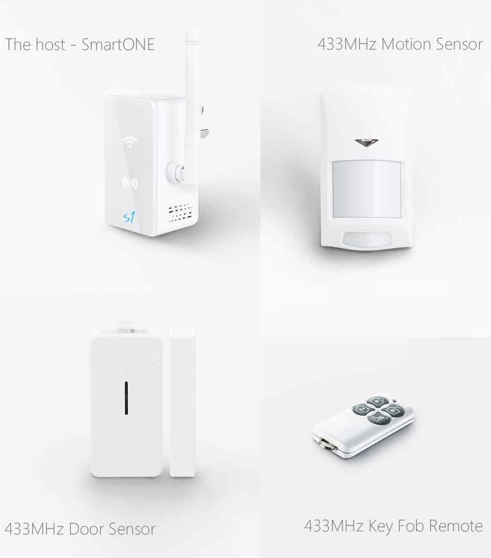 Broadlink SmartONE S1 Smart Home Alarm Security Suit - White