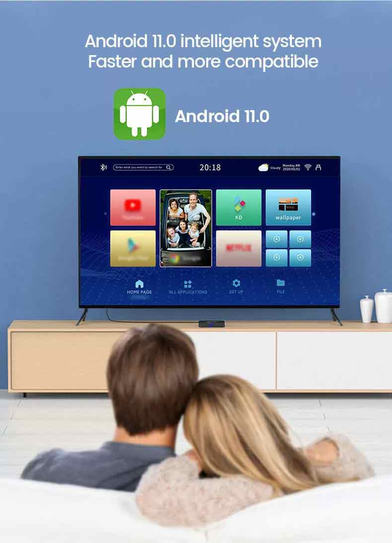 G96 Max Android Smart TV Box - 8K Ultra HD 4GB RAM 64GB ROM Amlogic S905X4