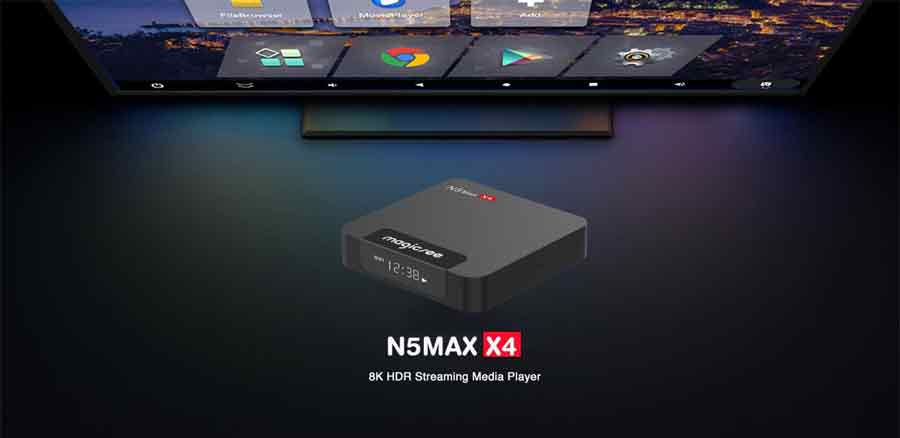 Magicsee N5 Max X4 Android Smart TV Box - 4GB 64GB Amlogic S905X4 Android 11