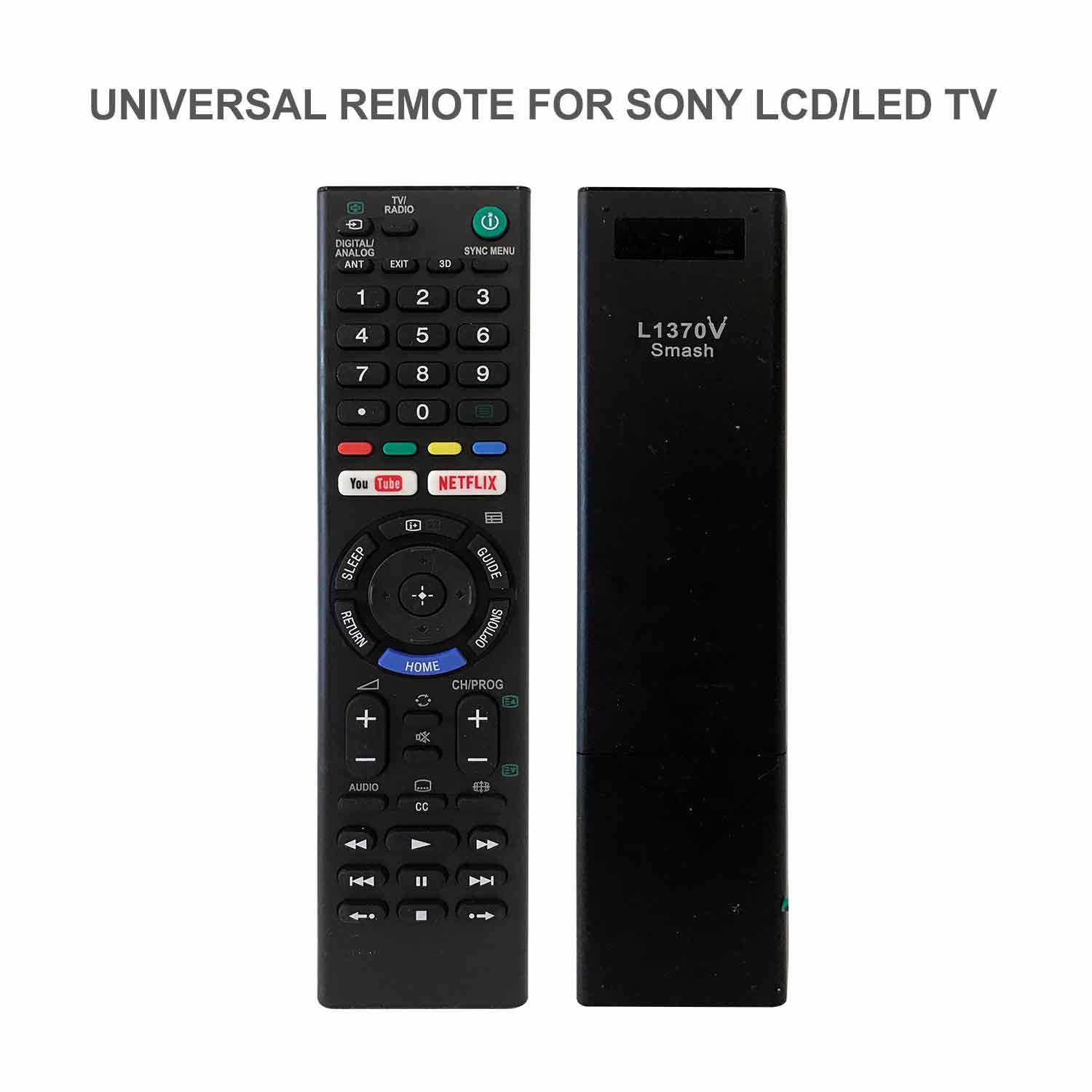 Sony TV Compatible Remote - Smash L1370V LCD LED TV Universal Remote Control