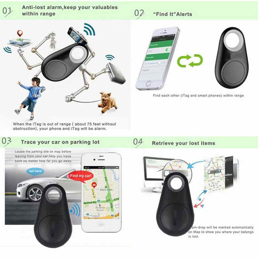 Wireless Mini Location Tracker - Bluetooth Anti-lost device