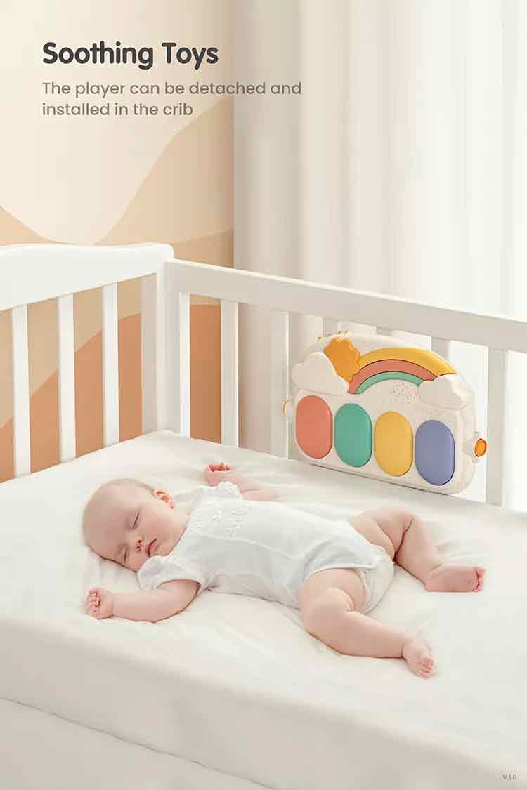 Tumama TM240 Soft Baby Play Mat Baby Activity Gym Piano Sleeping Mat With Star Shape Rattle Toys