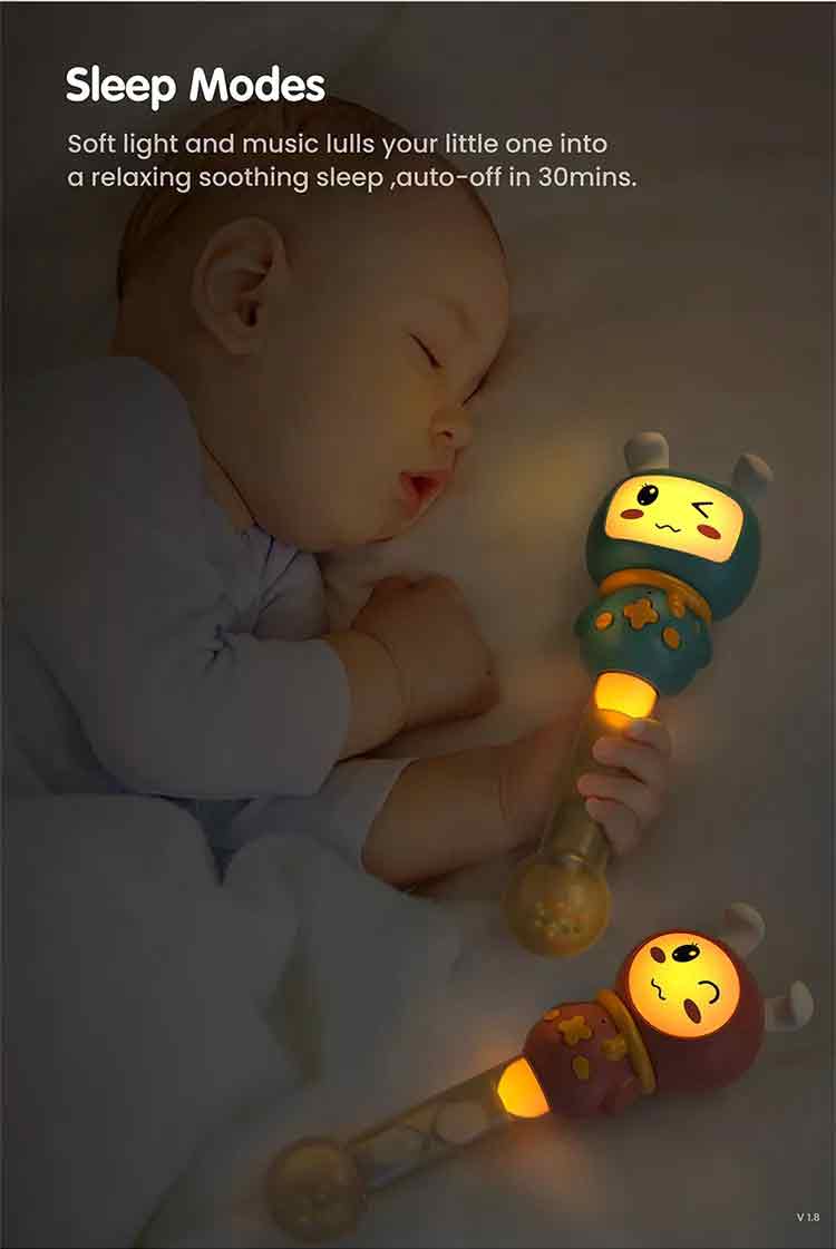 Tumama TM201 Appease Sleep Rattle Toy with Soft Light