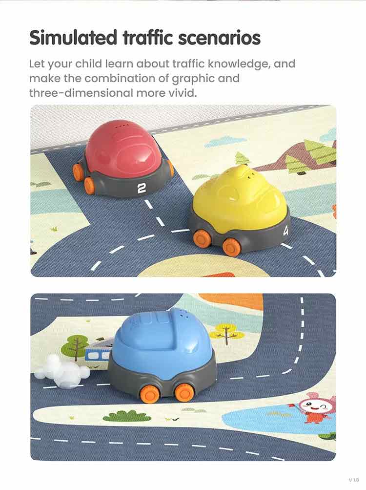 Tumama TM258 Stacking Car Cup Toys With Play Mat