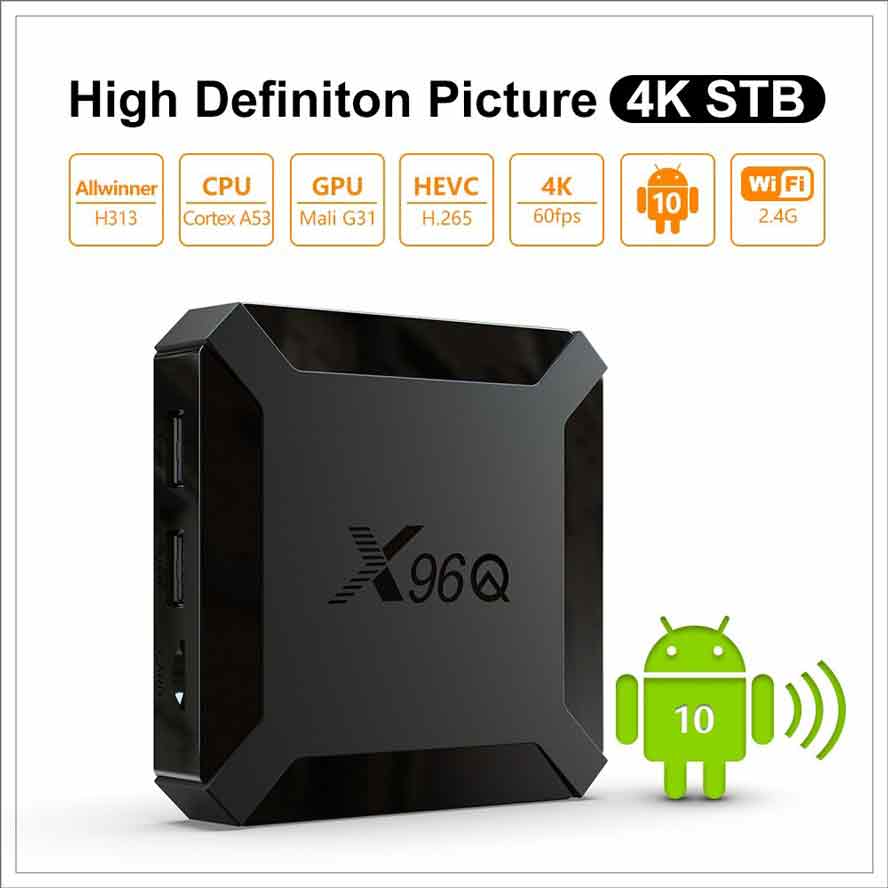 X96Q Android Smart TV Box - 2GB RAM 16GB ROM