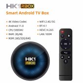 Hk1 Rbox W2 Android Smart TV Box - 4GB RAM 64GB ROM Android 11 Amlogic S905W2 Processor Dual WiFi Bluetooth