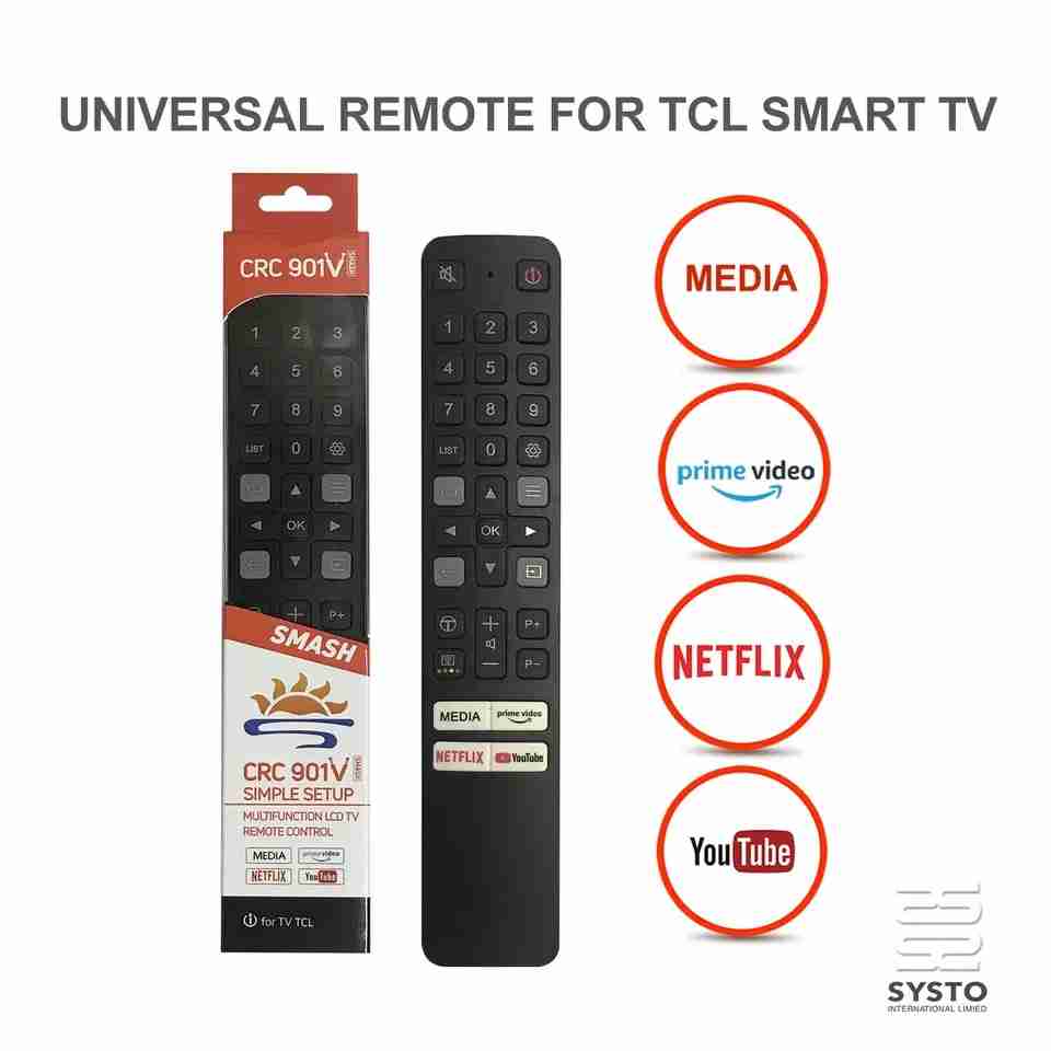 Universal remote control for TCL TVs