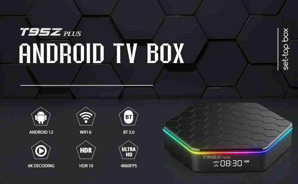 T95Z Plus Android IPTV Box - 4GB RAM 32GB ROM